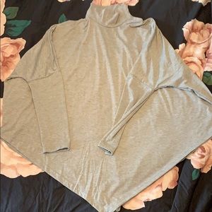 3/4 length asymmetrical top